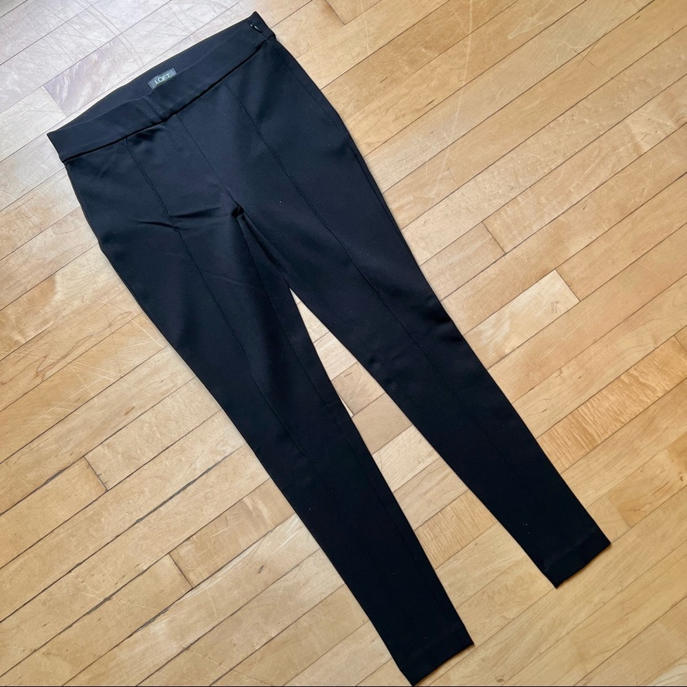 Loft Seamed Ankle Ponte Pants Leggings 0